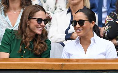 What feud? Duchess Catherine and Duchess Meghan look happy as they attend Wimbledon's women’s final together