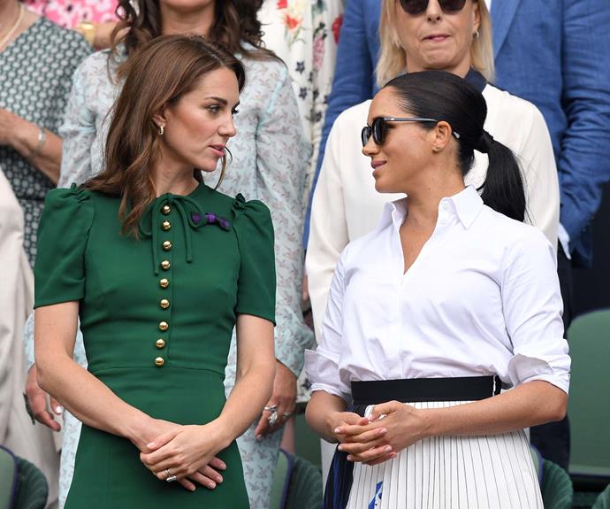 The royal pair at the tennis. Image: *Getty*