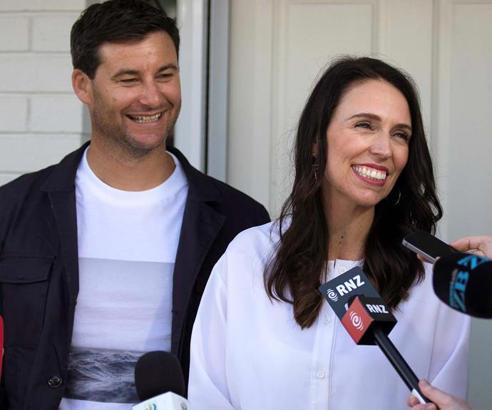 The happy couple when they announced in January 2018 that they were expecting their first child. Neve Te Aroha Ardern Gayford was born five months later on June 22. *Source: Getty*