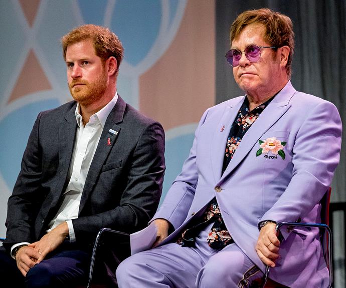 Sir Elton John has defended Harry and Meghan following their trip to Nice last week. *(Image: Getty)*