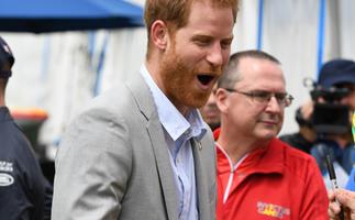 prince harry laughing