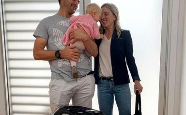 Gemma and Richie McCaw take baby Charlotte on her first long-haul flight - and Charlotte has a ball