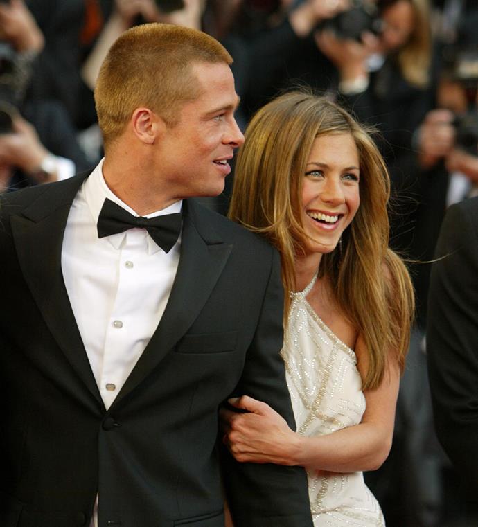 Brad and Jen in 2004, only months before their separation. *Image: Getty*