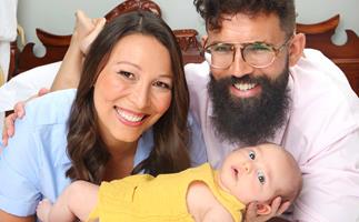 Melissa Chan-Green introduces her adorable son Busby and shares their 'spooky' royal connection