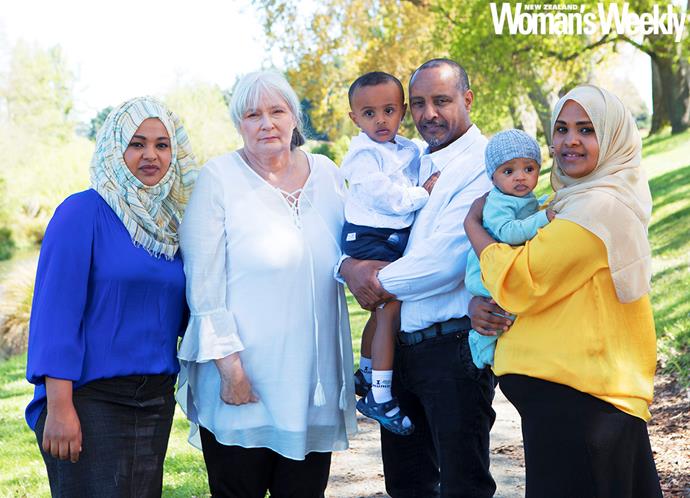 Zeynia's sister Nurit Endris, Jill, little Rayaan, Abbas and Zeynia holding baby Ridwaan all have a lifelong connection now.