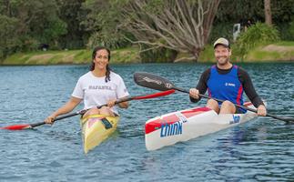 Kiwi kayakers Anne Cairns and Carl Barnes' love story