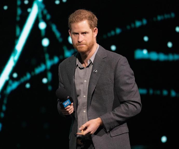 Prince Harry has warned of a "global humanitarian crisis" of online misinformation. (Getty)