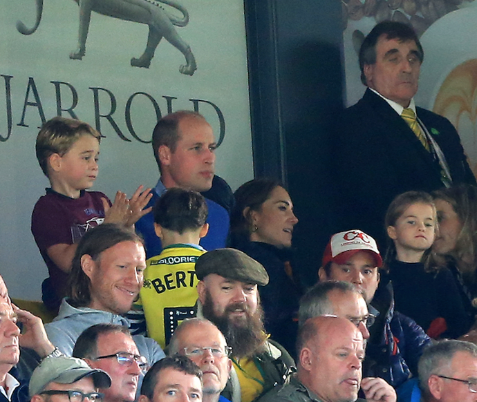 In 2019, George was spotted cheering in the stands with his family.