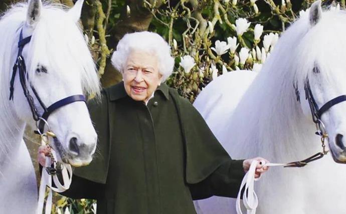 Royals combat fears for the Queen's health with a stunning new photo for her 96th birthday