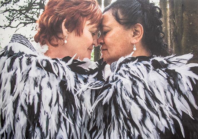 Birds of a feather: Gaylene and Lois had their magical big day in 2012.