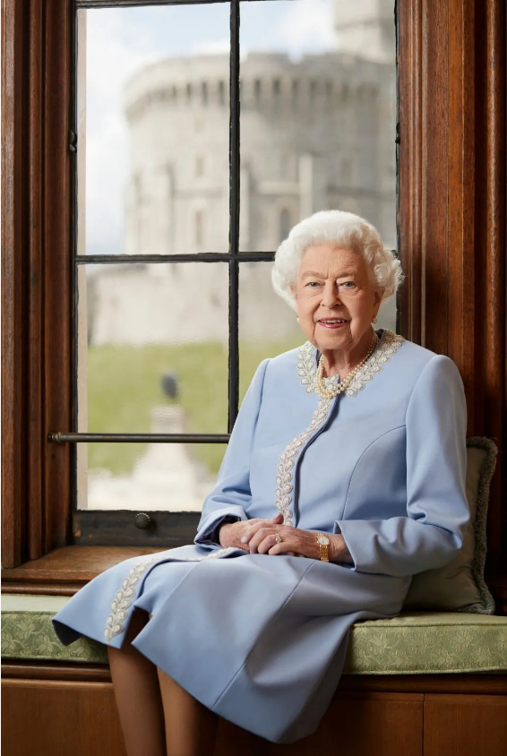To mark the Queen's Platinum Jubilee, the Palace released this new portrait of Her Majesty. *(Image: Ranald Mackechnie)*