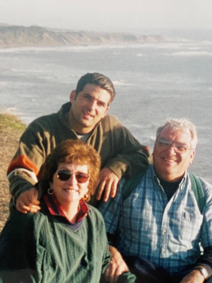 'Dishes that I first learned to make with my mum are on the menu'. Michael with his beloved parents in California, 2000