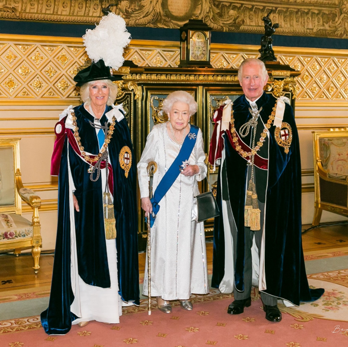 Though she did not attend the procession due to her mobility issues, the Queen made sure to honour Garter Day 2022. *(Image: The Royal Family)*