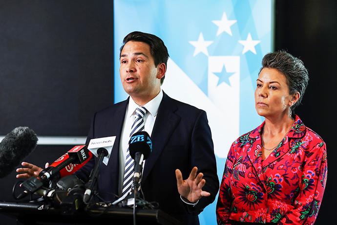 National treasure Paula with former leader Simon Bridges, who also sought a life away from politics