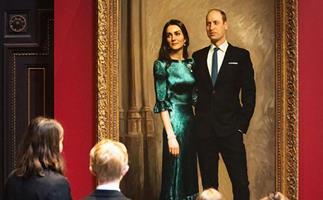 The first official joint portrait of Prince William and Catherine, Duchess of Cambridge has been unveiled