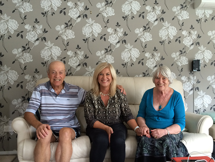 Lorna's got the best support from her dad Gavin and mum Doreen.