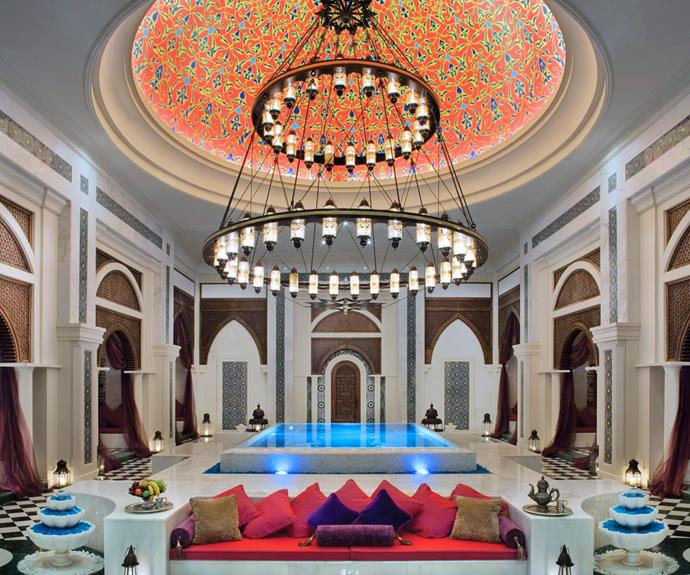 Grab a fluffy robe and recline in style at the opulent Talise Ottoman Spa.