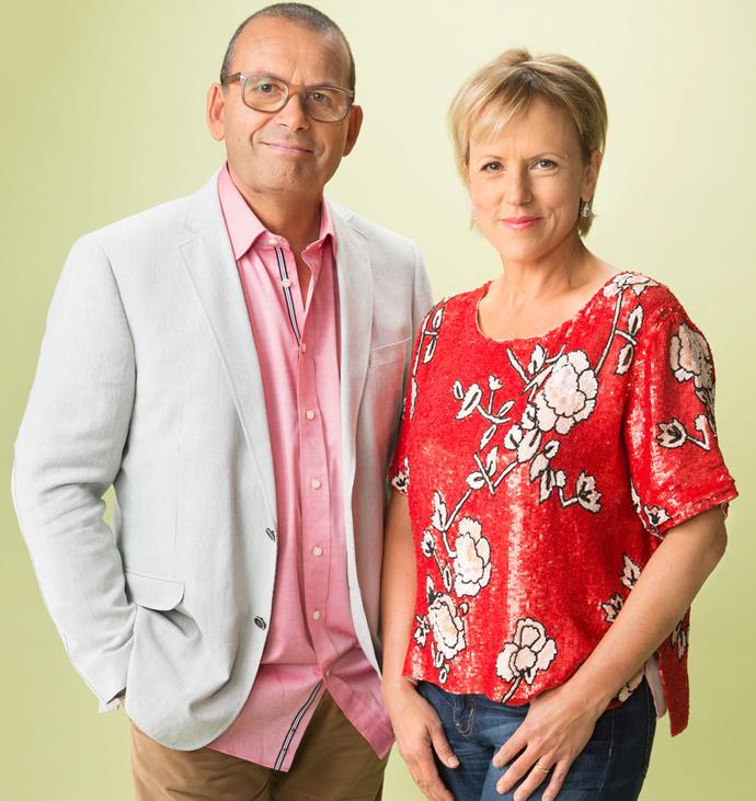 Hilary with fellow broadcaster Paul Henry
