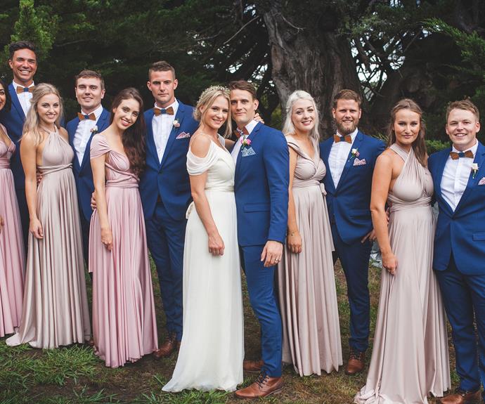 The couple tied the knot surrounded by their closest friends and family, with a guest list of just 60 people.