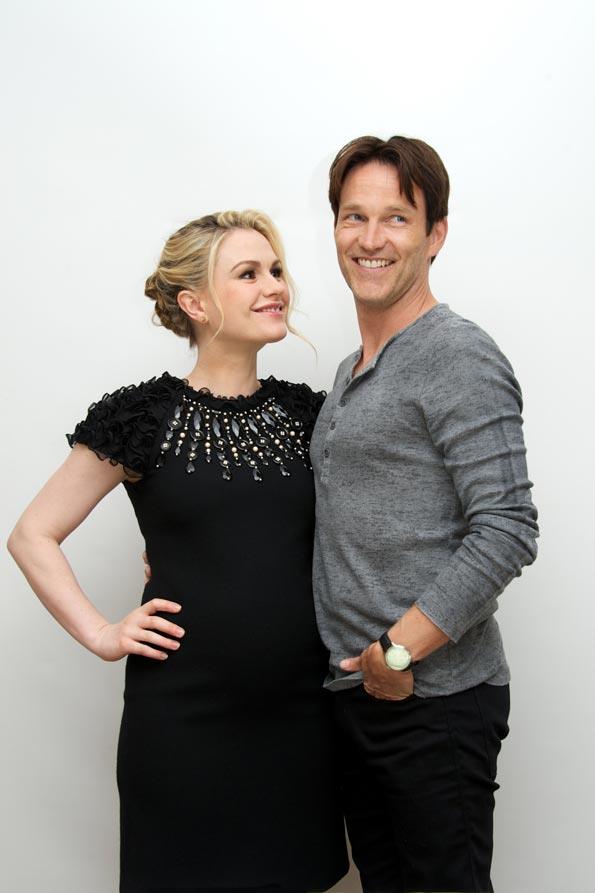 The happy couple at the 'True Blood' press conference in June