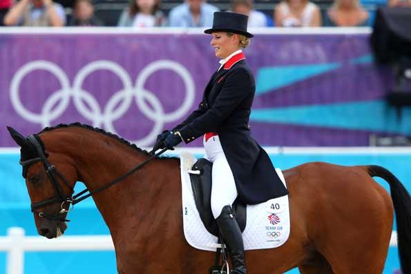  Zara Phillips competing in the 2012 Olympics.