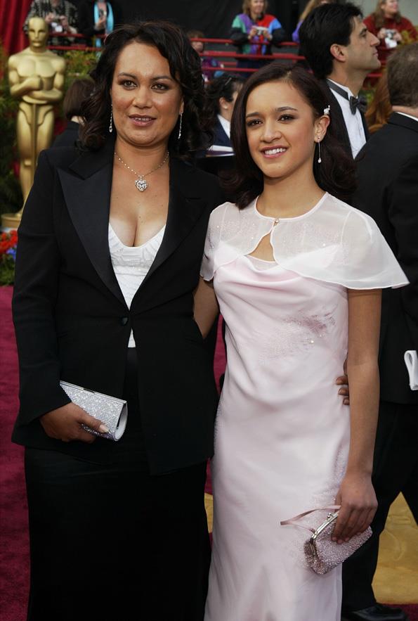Keisha with mum Desrae at the 2004 Academy Awards