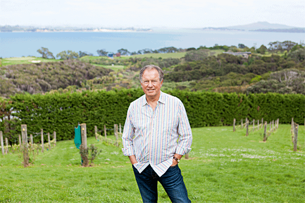 John loves his vineyard, where he makes wine for family and friends.