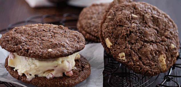 Fudge brownie chocolate cookies