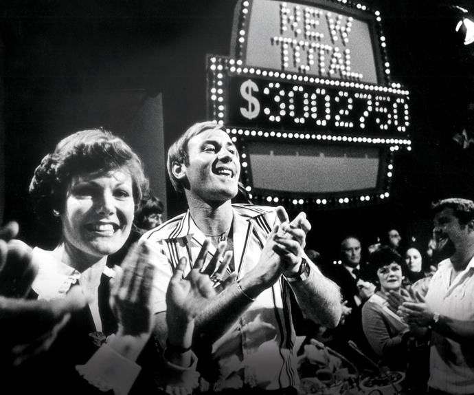 Jenny Goodwin and Peter Sinclair at a Telethon.