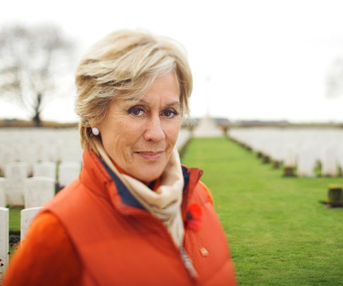 Dame Kiri visited Caterpillar Valley Cemetery in Longueval, France, while working on an Anzac Day documentary.