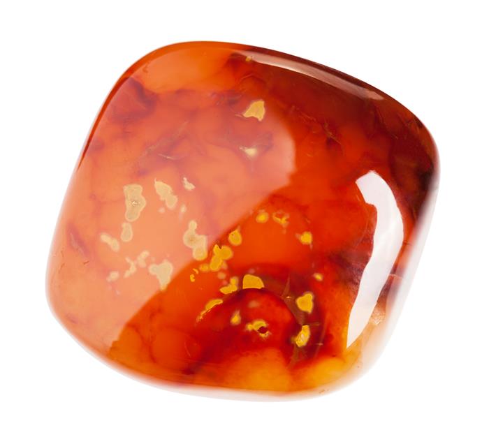 **Carnelian**
This stone is for boosting energy, confidence and creativity.