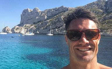 Dan Carter enjoys loved up Italian holiday with wife Honor