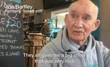 Pensioner given job in bar to stop him 'dying of boredom'
