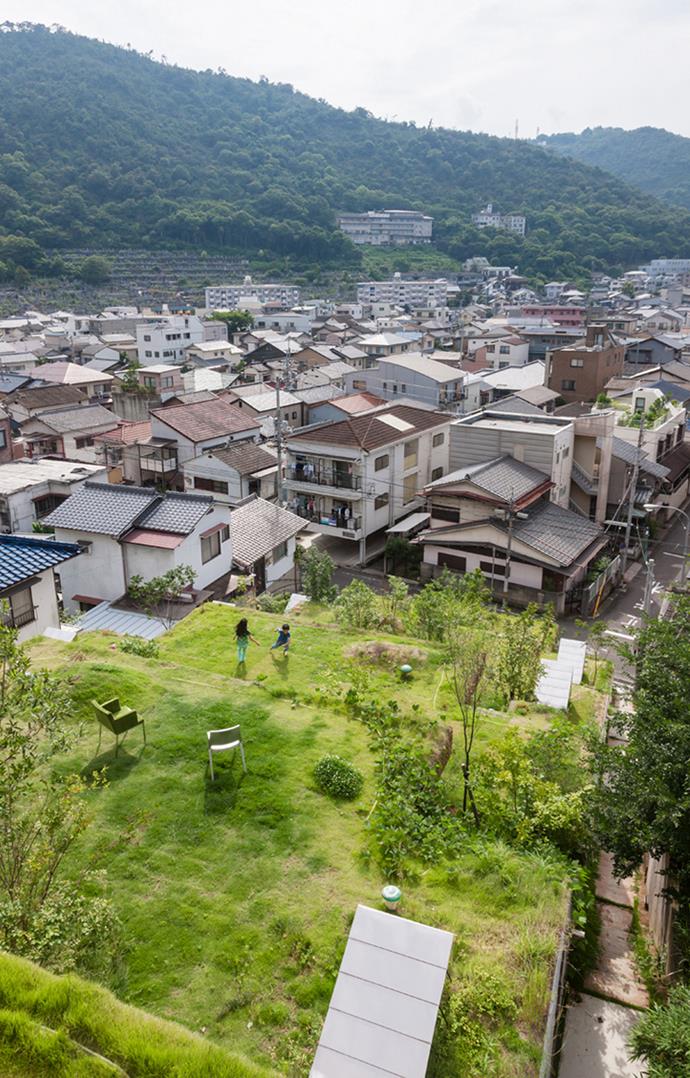 The housing scheme sits nestled into city's hilly landscape. Photo: Courtesy of Keita Nagata Architectural Element