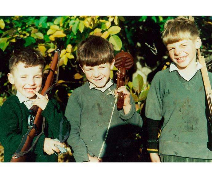 The English trio (from left) Connor, Dermot and Bill.