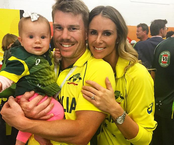 Candice Falzon shared this snap on Instagram."Winners are grinners!! Congrats @davidwarner31 and the Aussie boys on winning the World Cup. Outstanding effort. Love you"