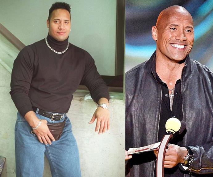 Wow! The Rock knows how to rock a turtle neck.