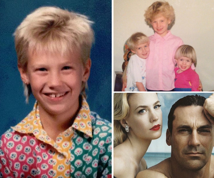 January Jones shares the BEST throwbacks. A fro and a mullet... she has definitely changed!