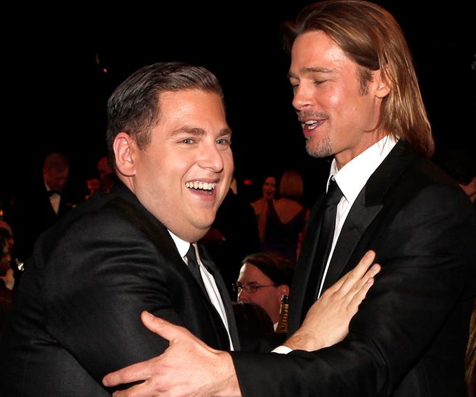 After Brad Pitt and Jonah Hill filmed *Moneyball*, the pair remained close.