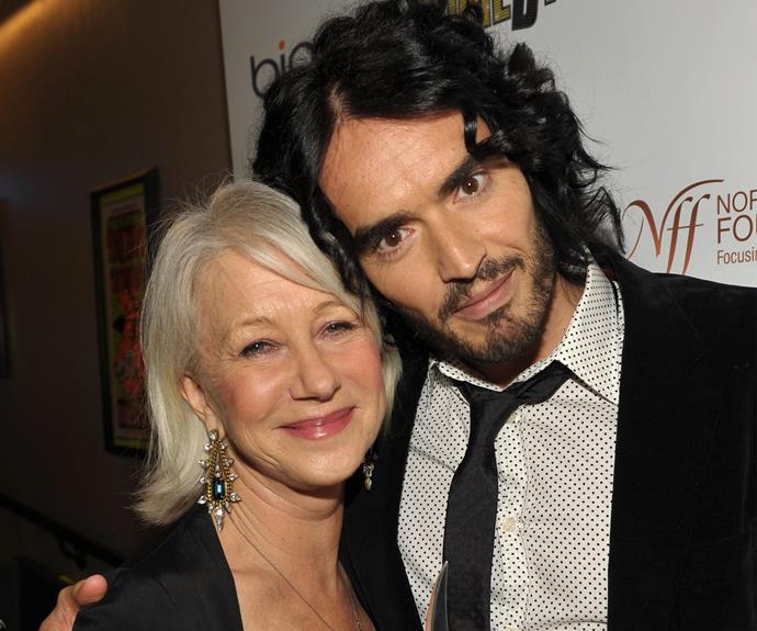 Helen Mirren and Russell Brand became as thick as thieves after they filmed *Arthur* together.