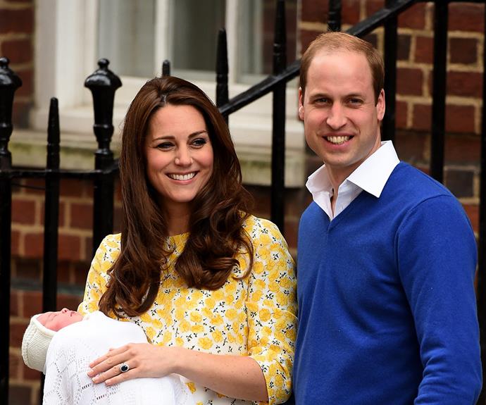 A beaming William and Kate introduce the world to their new daughter