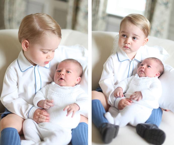 The family photos that took the world's breath away, taken by none other than Kate Middleton herself a few months after Charlotte's birth in 2015.
