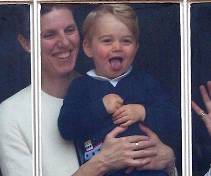 Cheeky! Looks like Prince George is out in full force.
