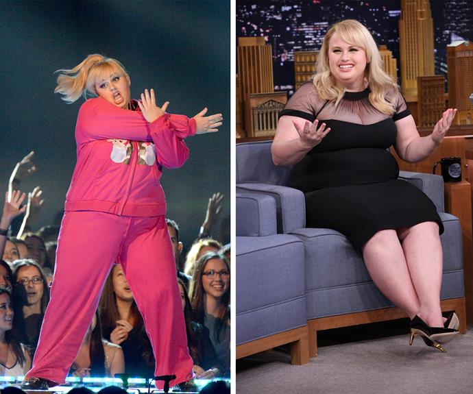 Rebel Wilson has left her trackie dack days and now is looking healthy and fabulous and it is all thanks to her love diet - which you can read about it in this week's issue of *Woman's Day*!