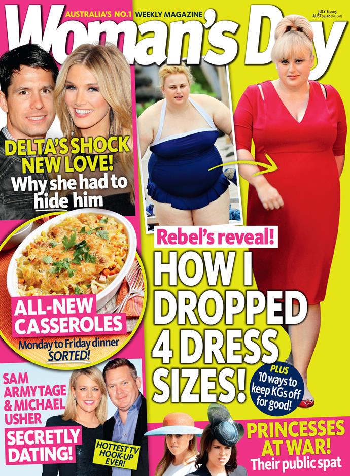 Read all about Rebel's body transformation thanks to her love diet in this week's Woman's Day!