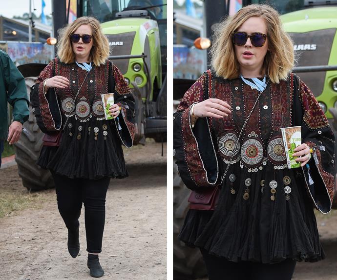 Adele has been keeping a low profile for the past few years, but the mum-of-one has slowly crept back into the public eye on her own accord as she stunned in a Glastonbury inspired outfit – here’s hoping for another album soon!