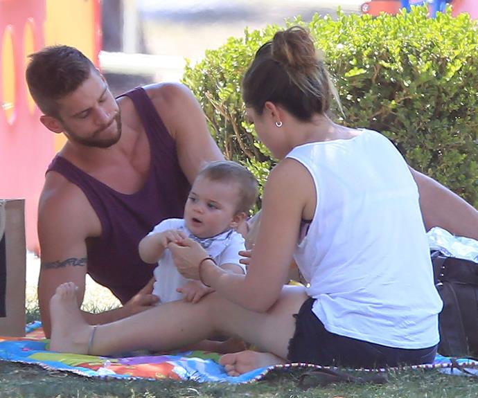 *Home and Away*'s Dan Ewing had a lovely day out in the sunshine with his adorable boy Archer and wife Marni.