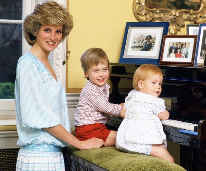 Diana is never far from their mind: "[If she was alive] she’d be sitting here having a laugh, whether she’d be in the background sticking her tongue out or whether she’d be playing football with the children," Harry once mused.
