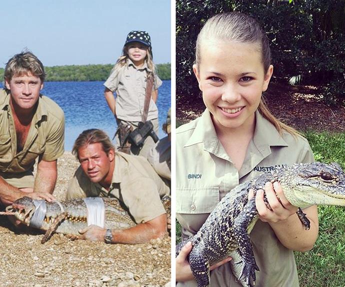 The wildlife warrior is every bit her father's girl. She used to watch her dad catch crocs and now she is following in his footsteps - with his signature smile and passion.