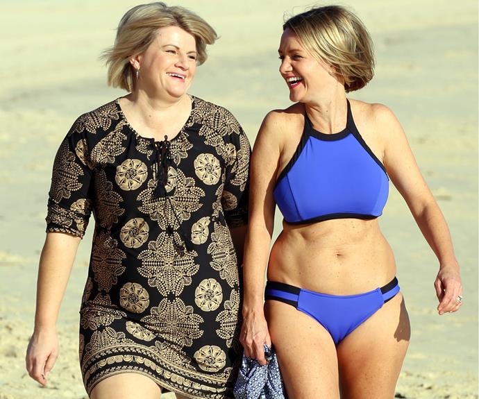 *My Kitchen Rules* star Jacqui Bakhash was joined by her cousin, Shaz as they enjoyed a day at La Perouse Beach in Sydney recently.